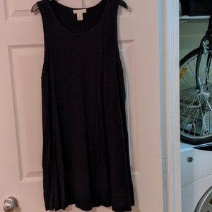 Blue tank dress with pocket